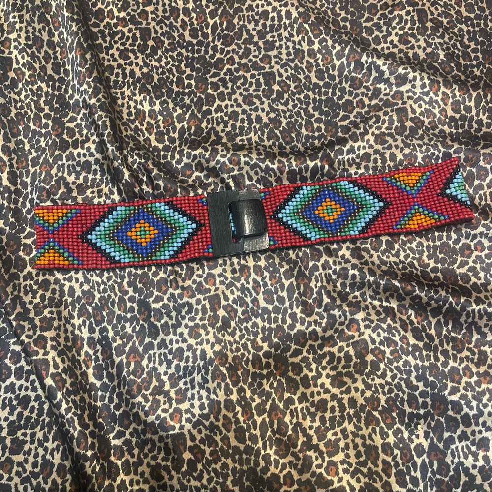 Beautiful Colorful Beaded Belt - Picture 12 of 14